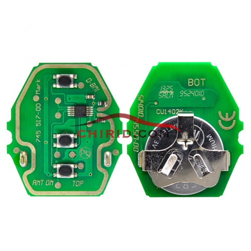 BMW EWS System 3 button remote key（with 434mhz frequency) Only PCB board