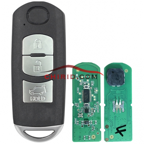 Mazda 3 button remote key with 433.92mhz FSK  with PCF7953P/HITAG Pro /49 chip for Mitsubishi CX-5 model : SKE13E-02