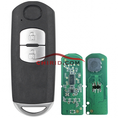 Mazda 2 button remote key with 433.92mhz FSK  with PCF7953V/HITAG Pro /49 chip for Mitsubishi CX-5