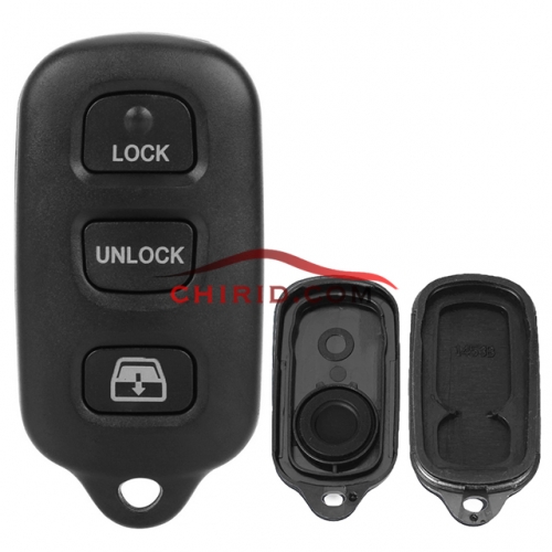 Toyota 3+1 buttons key shell with round button