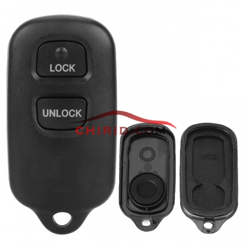 Toyota 2+1 buttons key shell with round button