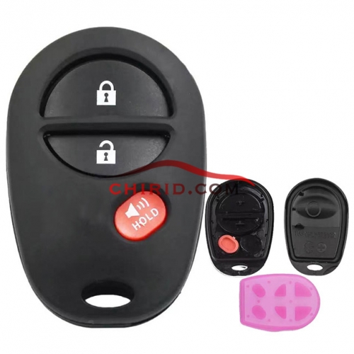 Toyota 2+1 buttons key shell