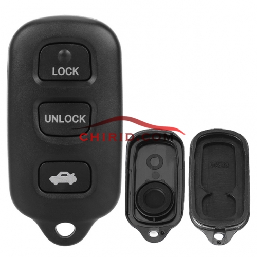 Toyota 3+1 buttons key shell with round button