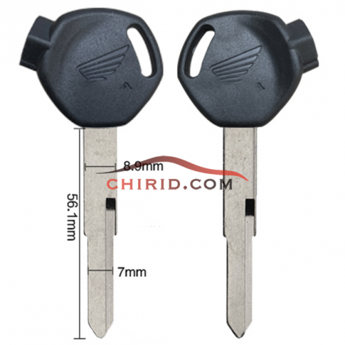 Honda motorcycle key blank with left blade Please choose which color you need?
