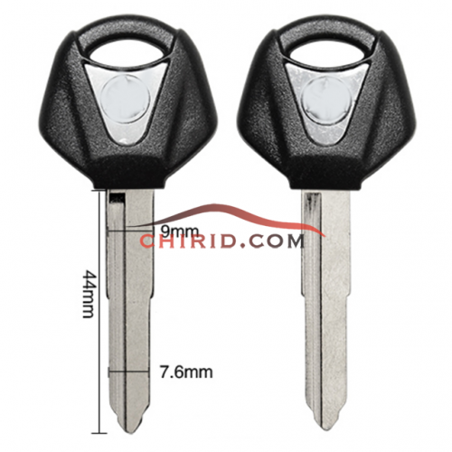 Yamaha motorcycle transponder key blank  with right blade and short blade please choose which color you like ?