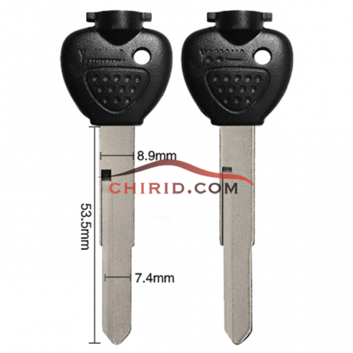Yamaha motorcycle transponder key blank with right blade