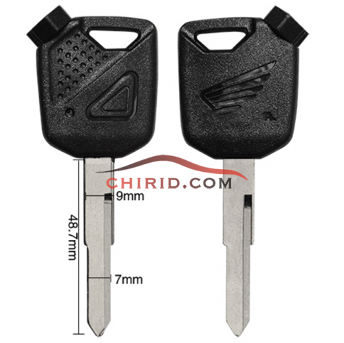 Honda motorcycle key blank with left blade