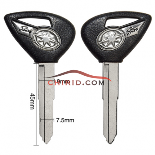 Yamaha motorcycle transponder key blank with right blade please choose which color you like?