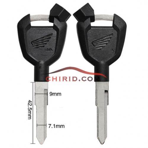 Honda motorcycle key blank with left blade