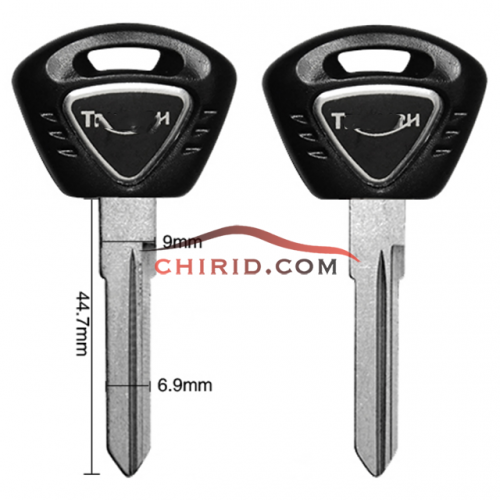 T-riumph motorcycle key shell with left blade please choose which color you need ?