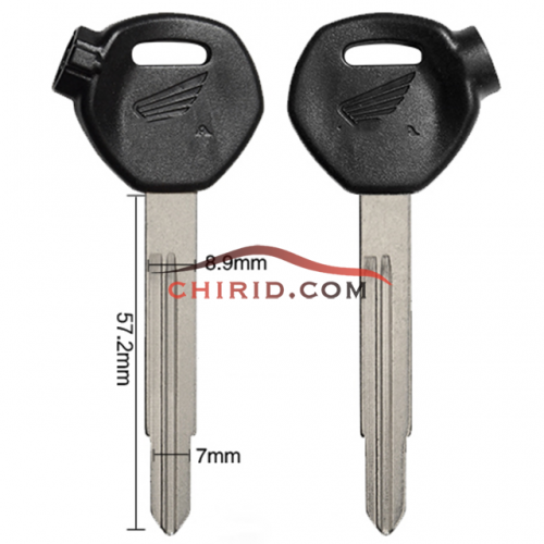 Honda motorcycle key blank with right blade