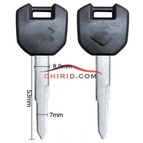 Suzuki motorcycle bike key blank with left blade