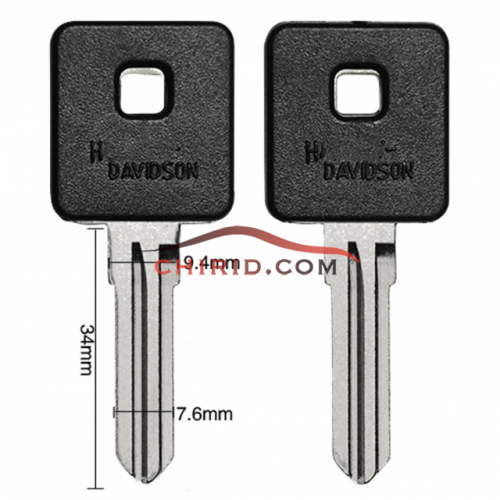 Harley motorcycle key shell with left blade, please choose which color you need?