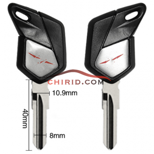 MV  motorcycle key blank with right blade , please choose which color you need?
