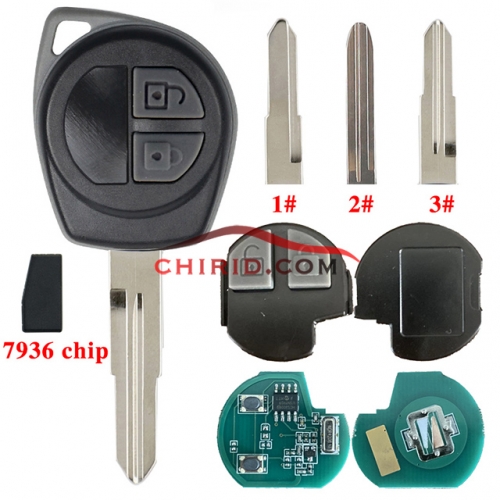 Suzuki  ASK remote key swift 2012 mando y chip 7936AA with 434mhz Please choose which blade you need?