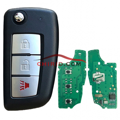Nissan 3 button  remote key with 315mhz  electronic wave modle FCCID is KBRASTU15