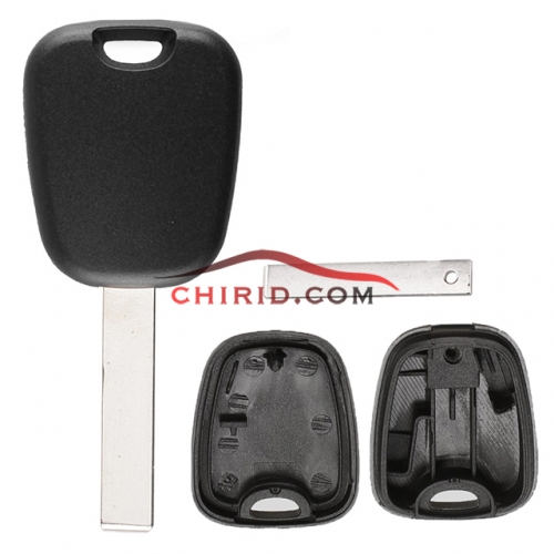 Peugeot  transponder key blank with HU83 blade can put carbon and glass chip no logo