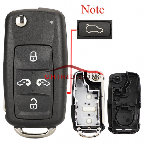 VW Sharan 5 buttons remote  key shell