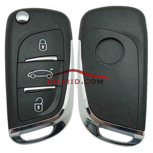 FCCID: 9818464477 Citroen DS  3 button remote key with 434mhz  and 4A chip