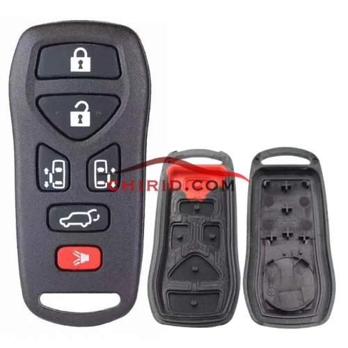 Nissan 5+1 buttons remote key