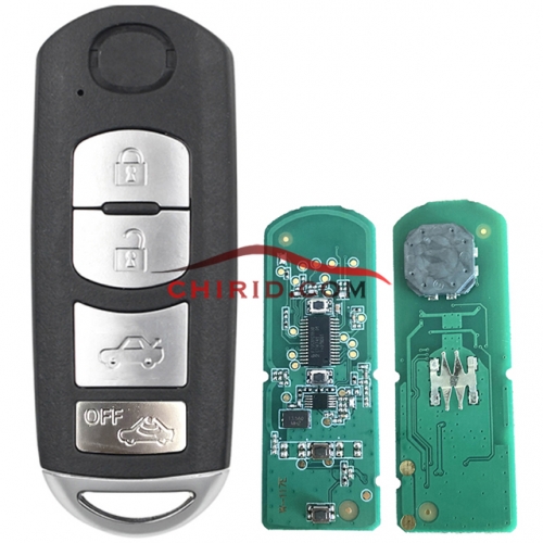 Model:SKE13E-02/01 Mazda 3 MX5 4 button keyless remote key with 433mhz with ID49 chip