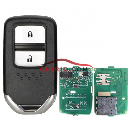 Honda 2 buttons remote key 433.92MHz Transponder chip: NCF2952X / HITAG 3 / 47CHIP FCC ID: KR5V2X, Compatible with the below Vehicles: for Honda CR-V