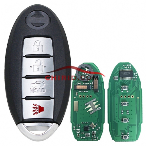 2016 2017 2018  Altima 4 buttons Nissan keyless-go Altima with 4A and 433mhz S180144324 remote key KR5S180144014 FCCID:S180144324
