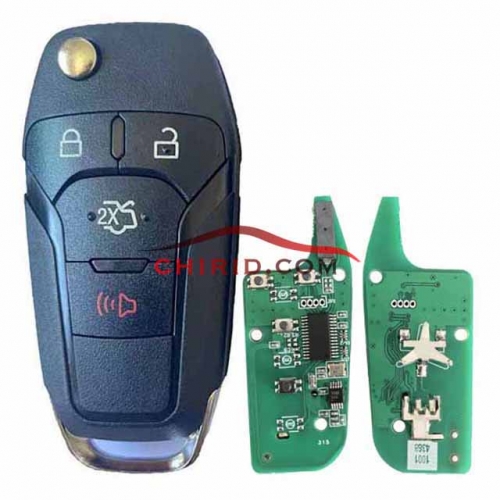 Ford 3+1 button remote  key with Hitag pro chip-315mhz  with HU101 blade FCCID:N5F-A08TAA