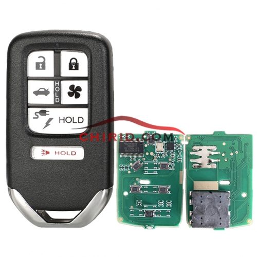2018 Honda Clarity keyless smart 4+1 button remote key with 433.92mhz  chip: Hitag3 FCC ID: KR5V2X Continental: A2C98676600