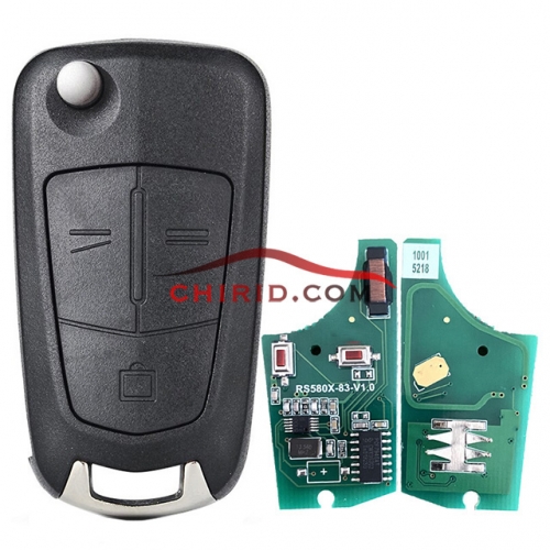 OPEL 3 button flip remote key  with 434mhz with PCF7946 chip  for Vectra C