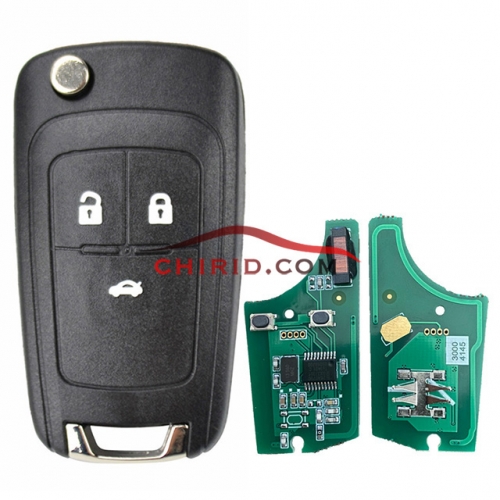 Opel  Corsa D 2 button flip remote key  with 7941 chip -434mhz Delphi 24JL06 28078933A ZY 15118064L