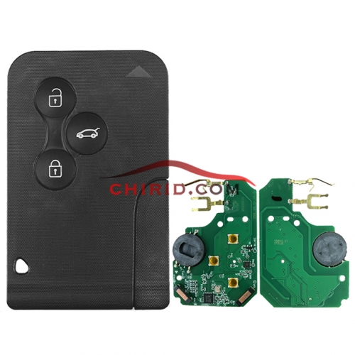 Aftermarket Renault Megane Keyless-go PCF7943 chip and 434mhz remote key