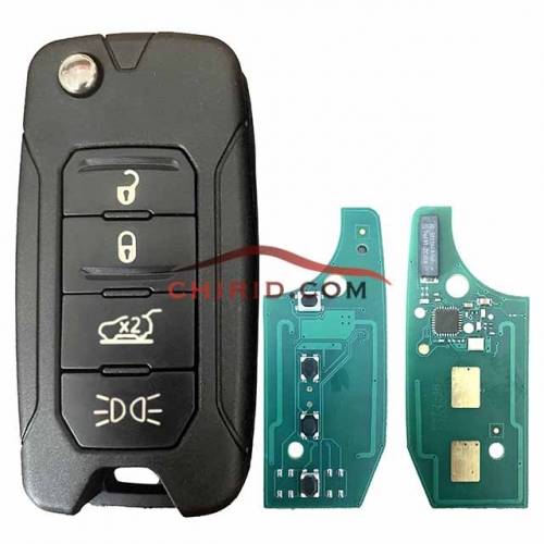 Aftermarket Jeep Renegade 2016 2017 2018 Remote Car Key Fob Megamos AES48 433MHz 2ADFTFI5AM433TX