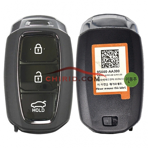 Original/Genuine 2021 Hyundai Elantra 3Buttons Smart Key 433MHz and ID47 chip/ HITAG3 PN:95440-AA300