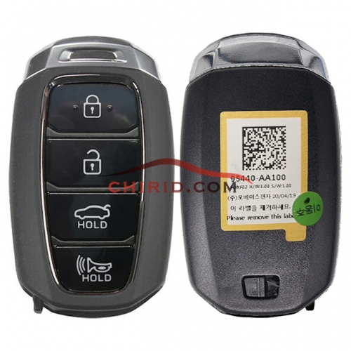 Original/Genuine 2021 Hyundai Elantra 4-Button Smart Key 433MHz and ID47 chip/ HITAG3  PN:95440-AA100 NYOMBEC5FOB2004 (OEM)