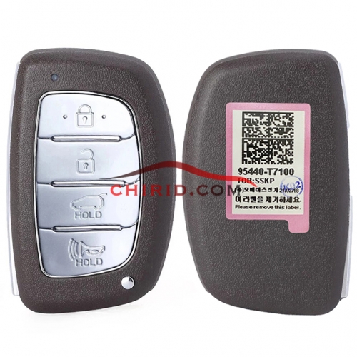 Genuine Hyundai 2021 Smart Key Remote 4 Buttons 433MHz and ID47 chip/ HITAG3 95440-T7100