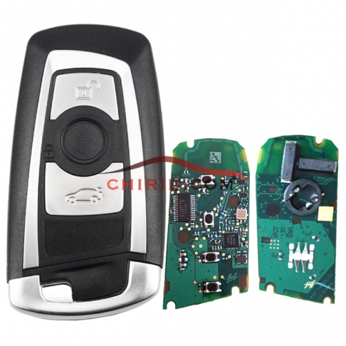 Original BMW CAS4  F system 3 button keyless remote key 7953 Hitag Pro chip with 868mhz  Original PCB board and aftermarket key shell