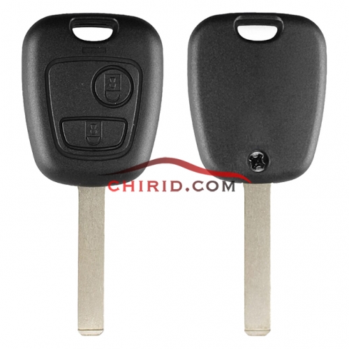 Peugeot 2 button remote key with 46 chip PCF7961chip-434mhz VA2/307 blade