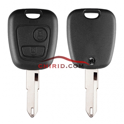 Citroen 2 button remote key with 46 chip PCF7961 chip-434mhz 206 blade