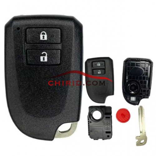 Toyota 2 buttons key shell with Toy43 key blade