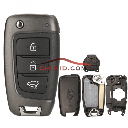 Hyundai 3 buttons key blank with blade