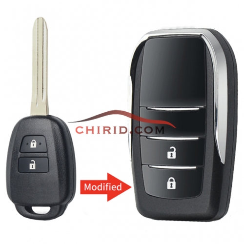 Toyota modified 2 buttons key shell