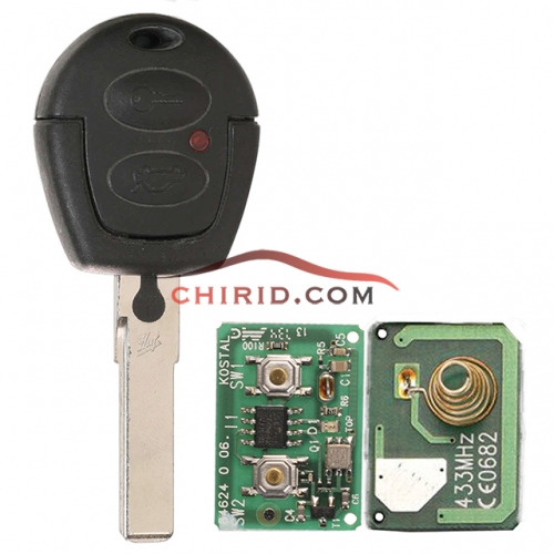 Original VW Glof remote key with ID48 chip and 433mhz