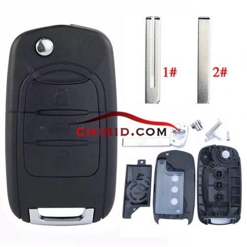 Chevrolet 3 button remote key shell