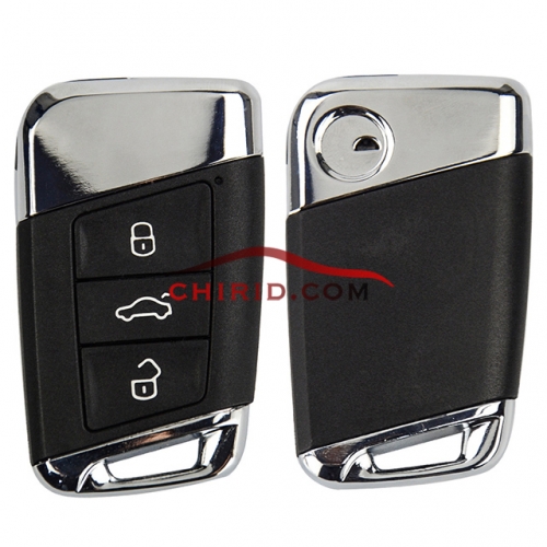 Aftermarket VW 3 button remote key 434mhz and MQB48 chip Continental: A2C84366001 3GD.959.752  FS14 CMIIT ID:2014DJ4675 FCCID:KR5FS14 CNC ID:H-14349-F