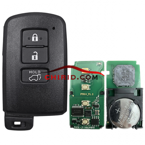 Part No:89904-42180 89904-42321 Toyota Rav4 keyless 3 buttons remote key BA2EQ P1 88 DST-AES chip and 433mhz