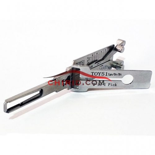 TOY51 lishi 2 in 1 decode and lockpick for T-oyota