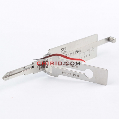 SX9 Lishi 2 in 1 decode and lockpick for Peugeot Citroen only for ignition lock