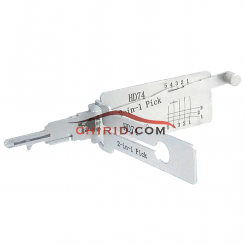 HD74 lishi 2 in 1 decode and lockpick for Honda, S-uzuki, Gwangyang, K-awasaki Motorcycle