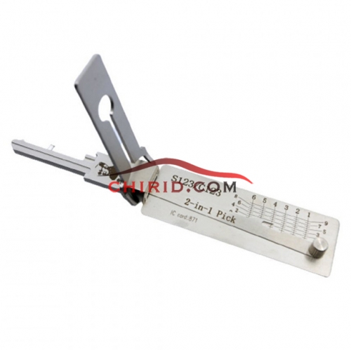 S123/C123 lishi 2 in 1 decode and lockpick for Residential Lock